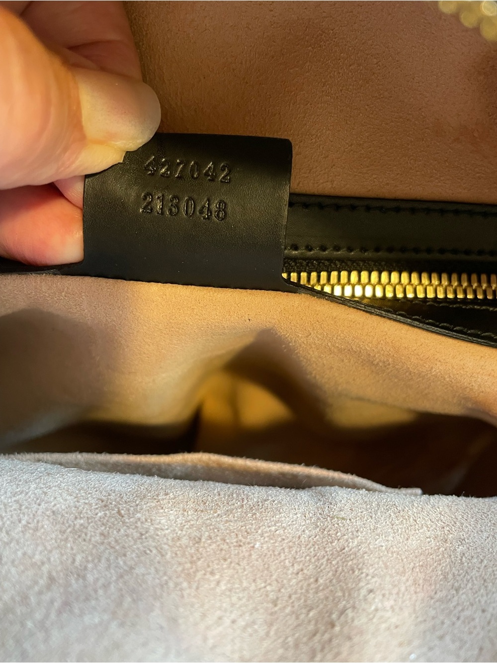 Gucci Gray GG Supreme Backpack with Gold Bee Print - Picture 6 of 10